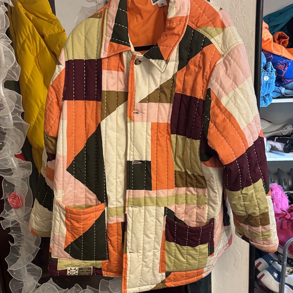 Colorful Patchwork Quilted Jacket